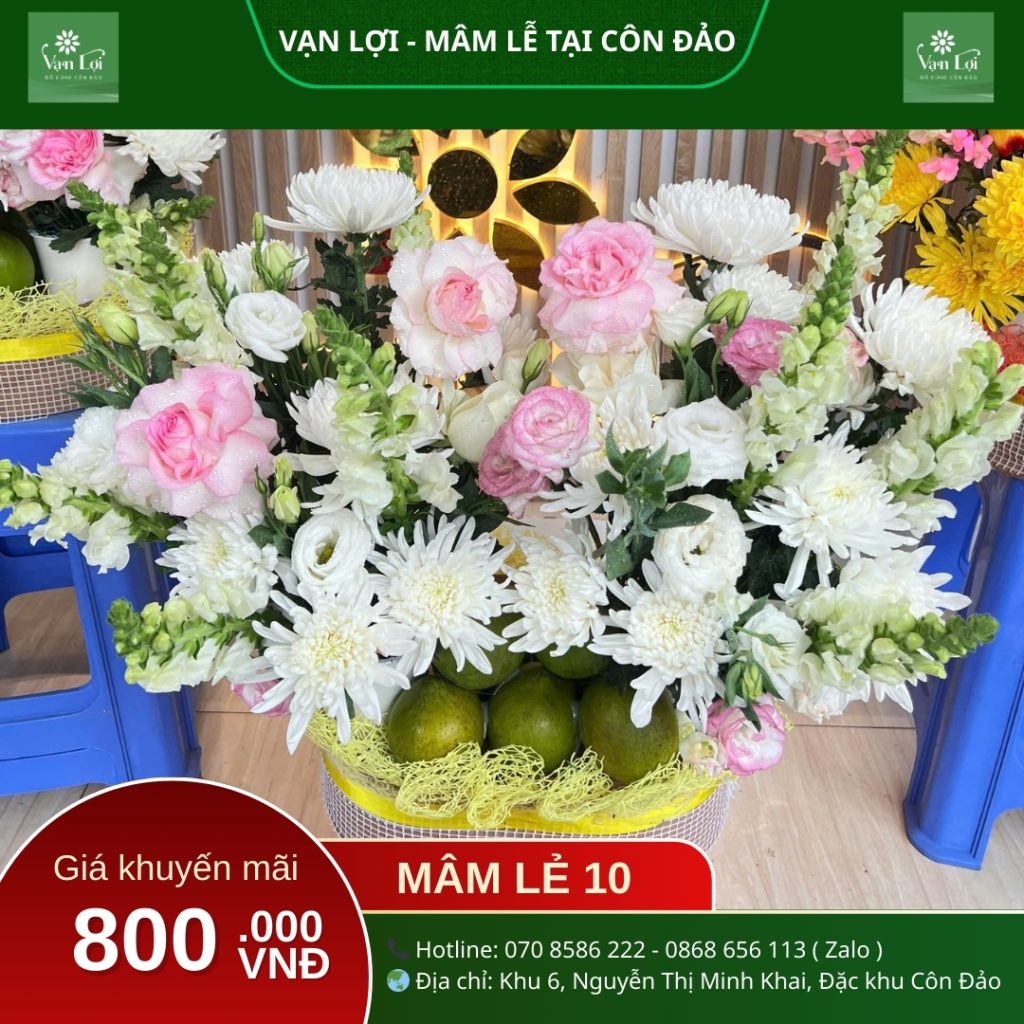 MÂM LỄ CÔ SÁU 10 – Đồ cúng Côn Đảo Vạn Lợi