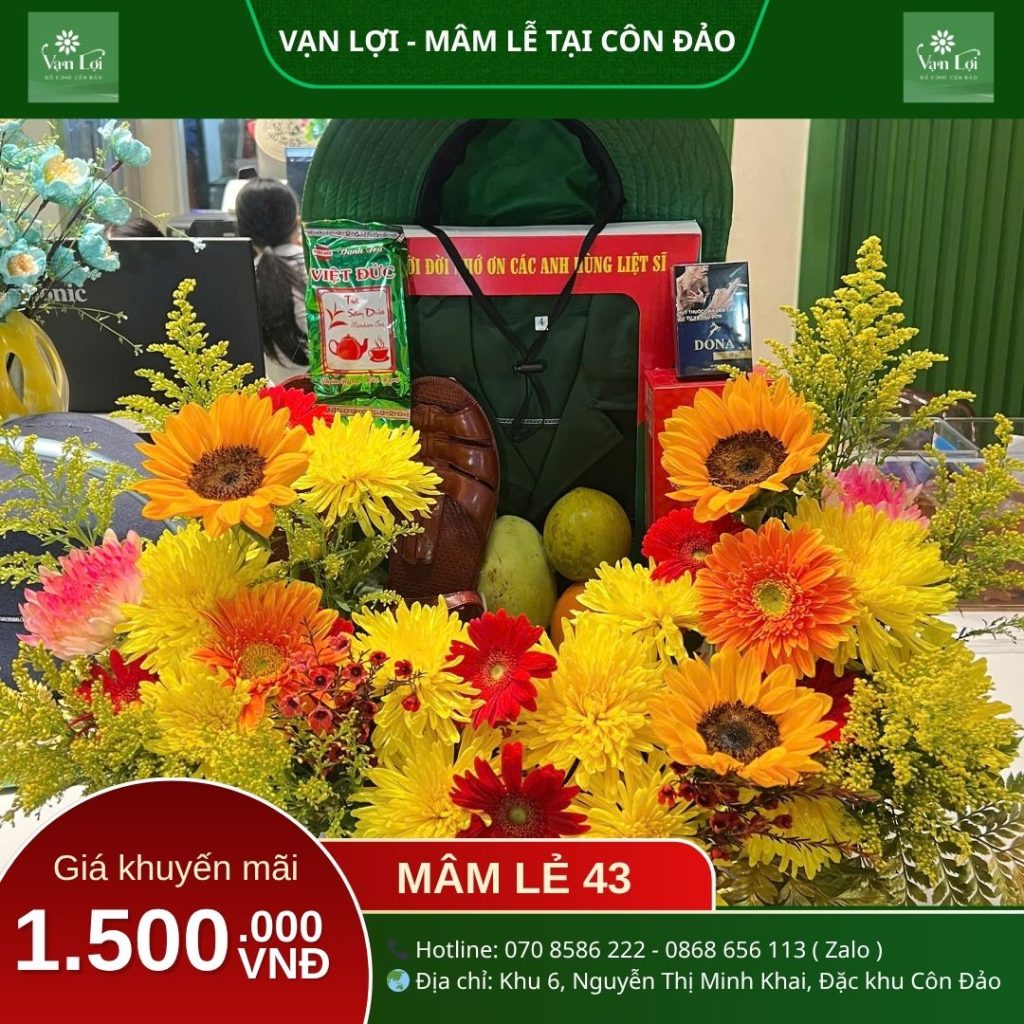 MÂM LỄ CHIẾN SĨ 43 – Đồ cúng Côn Đảo Vạn Lợi